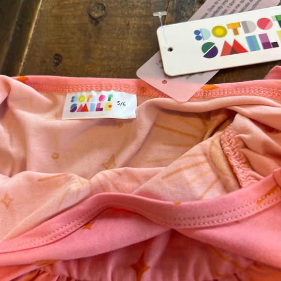 Dot Dot Smile size 3/4, 5/6, 7 or 11 girls sun and moon Empire twirl dress new - Picture 3 of 4